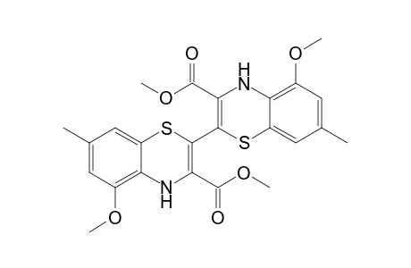 2-(3-carbomethoxy-5-methoxy-7-methyl-4H-1,4-benzothiazin-2-yl)-5-methoxy-7-methyl-4H-1,4-benzothiazine-3-carboxylic acid methyl ester