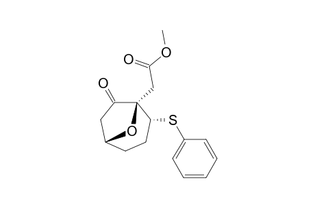 1.alpha.-Methoxycarbonylmethyl-2.alpha.-thiophenyl-8-oxabicyclo[3.2.1]octan-7-one