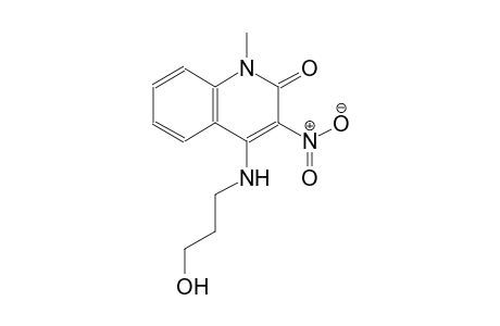 4-[(3-hydroxypropyl)amino]-1-methyl-3-nitro-2(1H)-quinolinone