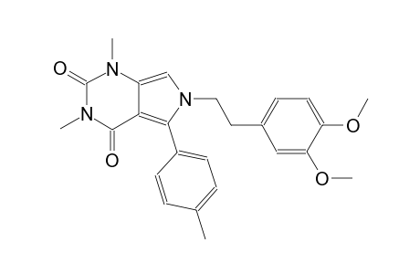 6-[2-(3,4-dimethoxyphenyl)ethyl]-1,3-dimethyl-5-(4-methylphenyl)-1H-pyrrolo[3,4-d]pyrimidine-2,4(3H,6H)-dione
