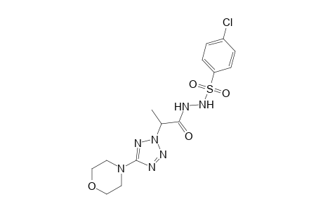 1-[(p-chlorophenyl)sulfonyl]-2-[2-(5-morpholino-2H-tetrazol-2-yl)propionyl]hydrazine
