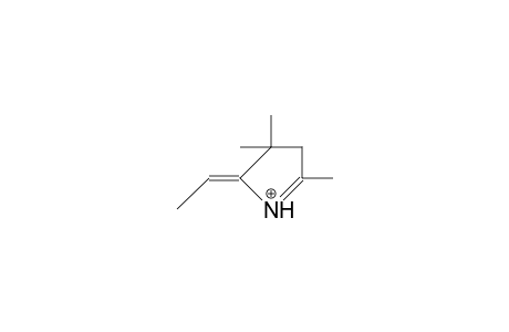 5-Ethylidene-2,4,4-trimethyl-3,4-dihydro-pyrrolium cation