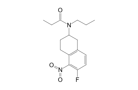 N-(6-fluoranyl-5-nitro-1,2,3,4-tetrahydronaphthalen-2-yl)-N-propyl-propanamide