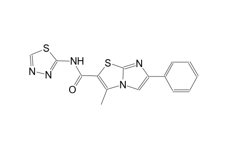 imidazo[2,1-b]thiazole-2-carboxamide, 3-methyl-6-phenyl-N-(1,3,4-thiadiazol-2-yl)-