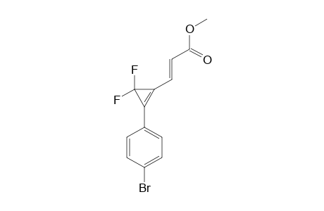 (E)-3-[2-(4-bromophenyl)-3,3-difluoro-1-cyclopropenyl]acrylic acid methyl ester