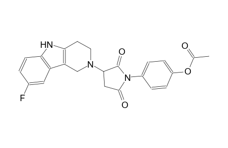 2,5-pyrrolidinedione, 1-[4-(acetyloxy)phenyl]-3-(8-fluoro-1,3,4,5-tetrahydro-2H-pyrido[4,3-b]indol-2-yl)-