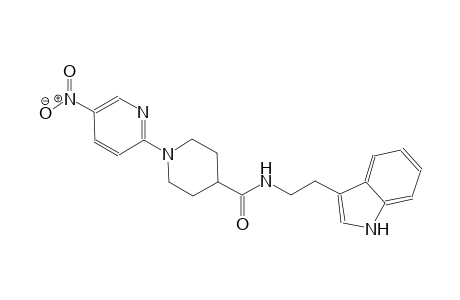 4-piperidinecarboxamide, N-[2-(1H-indol-3-yl)ethyl]-1-(5-nitro-2-pyridinyl)-