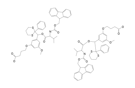 #20B;2-(9H-FLUOREN-9-YL-METHOXYCARBONYLAMINO)-3-METHYLBUTYRIC-ACID-[3-(3-CARBOXYPROPOXY)-5-METHOXYPHENYL]-(2-PHENYL-[1,3]-DITHIAN-2-YL)-METHYLESTER
