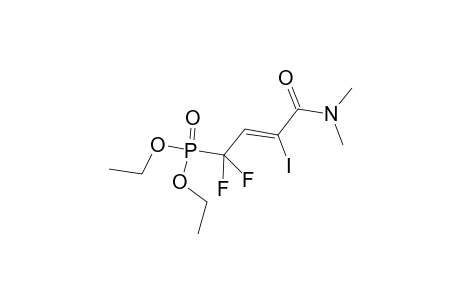 (E)-Diethyl 1,1-difluoro-3-(N,N-dimethylcarbonyl)-3-iodoprop-2-en-1-phosphonate