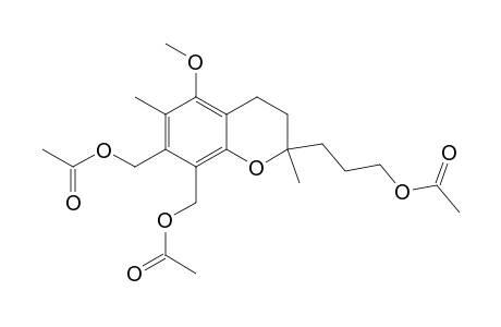 2H-1-Benzopyran-7,8-dimethanol, 2-[3-(acetyloxy)propyl]-3,4-dihydro-5-methoxy-2,6-dimethyl-, diacetate
