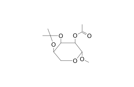 METHYL 2-O-ACETYL-3,4-O-ISOPROPYLIDENE-BETA-D-RIBOPYRANOSIDE