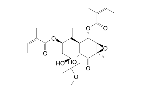 (1.alpha.,2.beta.,3.beta.,5.alpha.,6.beta.)-1,8-bis(Angeloyloxy)-2,3-epoxy-5,10-dihydroxy-11-methoxybisabol-7(14)-en-4-one