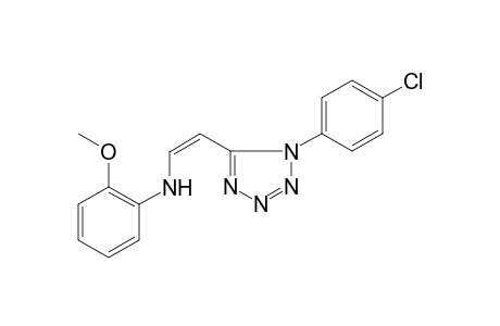 N-((Z)-2-[1-(4-Chlorophenyl)-1H-tetraazol-5-yl]ethenyl)-2-methoxyaniline