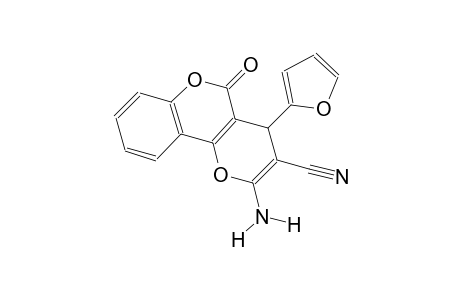 2-amino-4-(2-furyl)-5-oxo-4H,5H-pyrano[3,2-c]chromene-3-carbonitrile