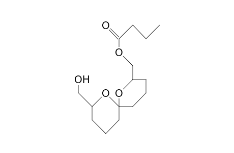 (2S,6S,8S)-2,8-Bis(hydroxymethyl)-1,7-dioxaspiro(5.5)undecane monobutyl ester