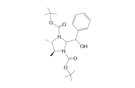 (4S,5S)-2-(Hydroxy-phenyl-methyl)-4,5-dimethyl-imidazolidine-1,3-dicarboxylic acid di-tert-butyl ester