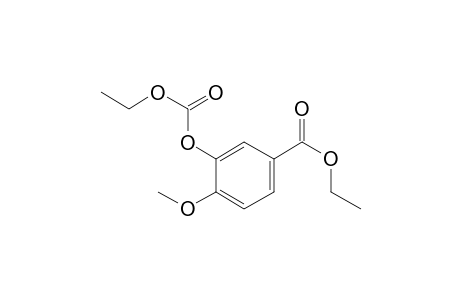 Isovanillic acid, o-(ethoxycarbonyl)-, ethyl ester