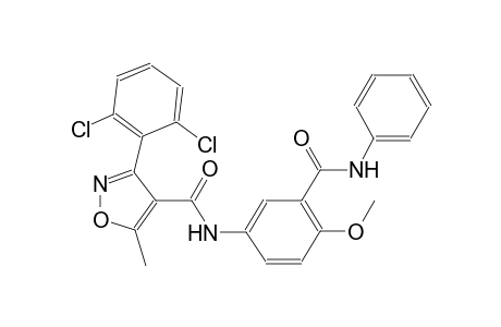 N-[3-(anilinocarbonyl)-4-methoxyphenyl]-3-(2,6-dichlorophenyl)-5-methyl-4-isoxazolecarboxamide