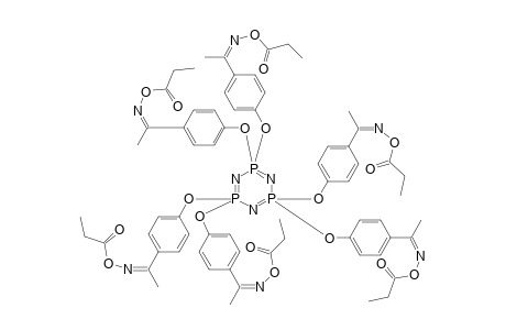 HEXAKIS-[4-[(1)-N-PROPANOYLOXYETHANEIMIDOYL]-PHENOXY]-CYCLOTRIPHOSPHEZANE