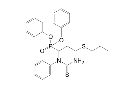 Diphenyl 1-(phenylthioureido)-3-n-propylthiopropanephosphonate