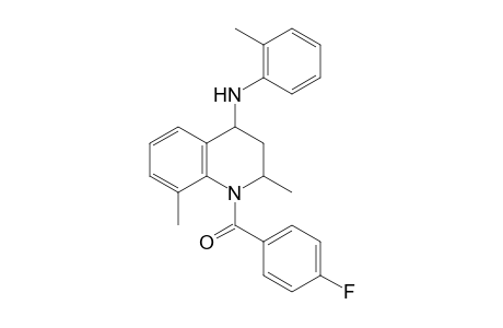 (2,8-Dimethyl-4-O-tolylamino-3,4-dihydro-2H-quinolin-1-yl)-(4-fluoro-phenyl)-methanone