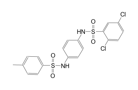 2,5-dichloro-N-(4-{[(4-methylphenyl)sulfonyl]amino}phenyl)benzenesulfonamide