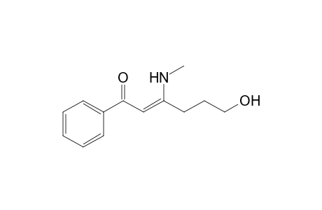 (Z)-3-(methylamino)-6-oxidanyl-1-phenyl-hex-2-en-1-one