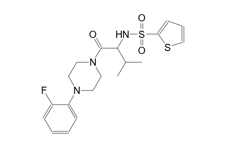 N-(1-{[4-(2-fluorophenyl)-1-piperazinyl]carbonyl}-2-methylpropyl)-2-thiophenesulfonamide
