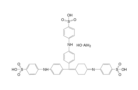 Bis(4-n-ethyl-n-benzylaminophenyl)-4''-sulfophenylmethane, al-lake on alumina, with baso4
