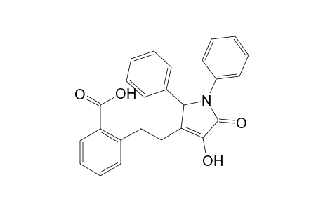 2-[2-(4-hydroxy-5-keto-1,2-diphenyl-3-pyrrolin-3-yl)ethyl]benzoic acid