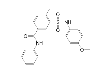 3-[(4-methoxyanilino)sulfonyl]-4-methyl-N-phenylbenzamide
