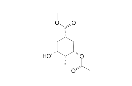 (1S,3S,4R,5R)-3-Acetoxy-5-hydroxy-4-methyl-cyclohexanecarboxylic acid methyl ester