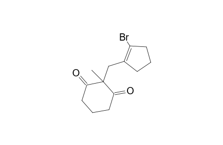 2-(2'-Bromo-1'-cyclopentenylmethyl)-2-methylcyclohexane-1,3-dione