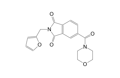 1H-isoindole-1,3(2H)-dione, 2-(2-furanylmethyl)-5-(4-morpholinylcarbonyl)-