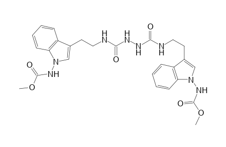 1-[1-(Methoxycarbonylamino)-1H-indole-3-yl)ethylcarbomyl]-4-[1-(methoxycarbonylamino)-1H-indol-3-ylethyl]semicarbazide