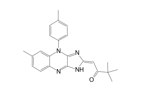 4-(4-Tolyl)-6-methyl-1,4-dihydroimidazolo[4,5-b]quinoxalin-2-ylidenene-3,3-dimethylbutane-2-one