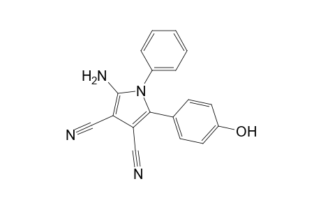 1-Phenyl-2-(p-hydroxyphenyl)-3,4-dicyano-5-amino-pyrrole