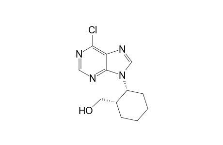(+-)-cis-6-Chloro-9H-9-[2-(hydroxymethyl)cyclohexyl]purine