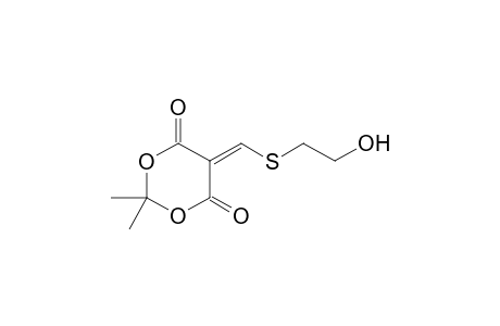 5-(2-Hydroxyethylsulfanylmethylene)-2,2-dimethyl-1,3-dioxane-4,6-dione