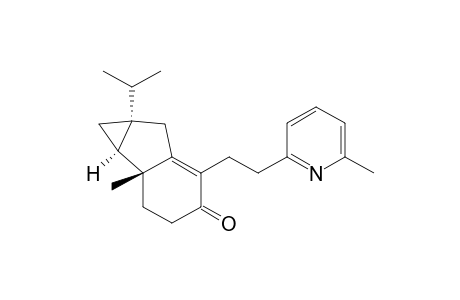 Cycloprop[a]inden-4(1H)-one, 1a,1b,2,3,6,6a-hexahydro-1b-methyl-6a-(1-methylethyl)-5-[2-(6-methyl- 2-pyridinyl)ethyl]-, [1aS-(1a.alpha.,1b.beta.,6a.alpha.)]-