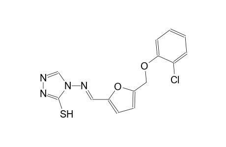 4-[((E)-{5-[(2-chlorophenoxy)methyl]-2-furyl}methylidene)amino]-4H-1,2,4-triazole-3-thiol