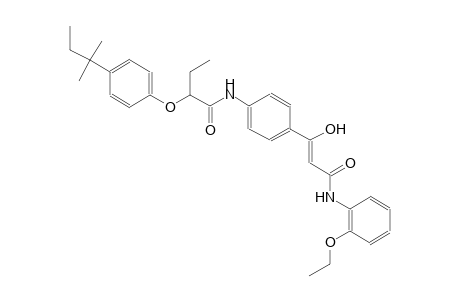 butanamide, 2-[4-(1,1-dimethylpropyl)phenoxy]-N-[4-[(1Z)-3-[(2-ethoxyphenyl)amino]-1-hydroxy-3-oxo-1-propenyl]phenyl]-