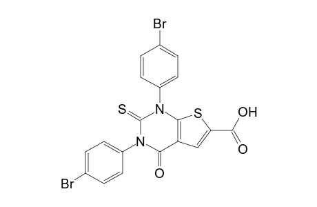 1,3-Di(4-bromophenyl)-1,3-dihydro-4-oxo-2-thioxo1H-thieno[2,3-d]pyrimidine-6-carboxyloic acid