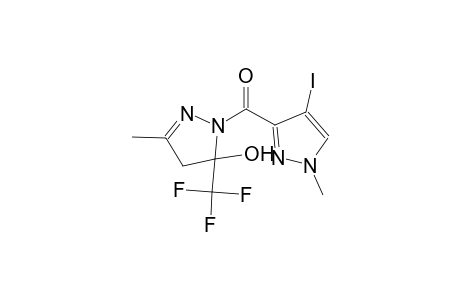 1-[(4-iodo-1-methyl-1H-pyrazol-3-yl)carbonyl]-3-methyl-5-(trifluoromethyl)-4,5-dihydro-1H-pyrazol-5-ol