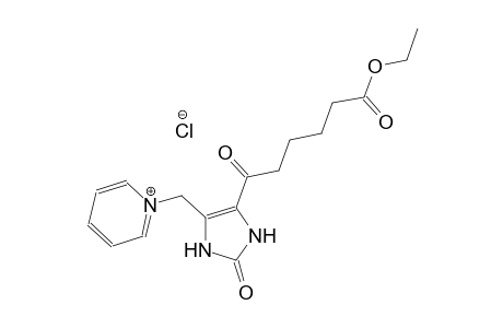 1-{[5-(6-ethoxy-6-oxohexanoyl)-2-oxo-2,3-dihydro-1H-imidazol-4-yl]methyl}pyridinium chloride