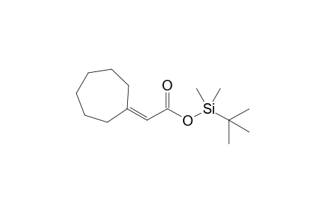 Cycloheptylideneacetic acid tert-butyldimethylsilyl ester