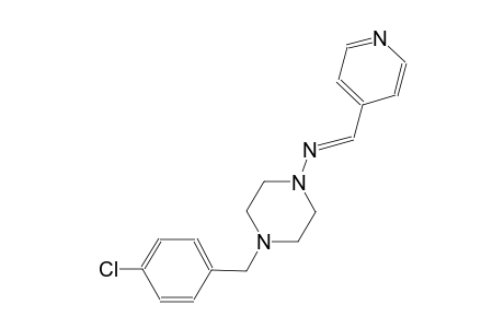 1-piperazinamine, 4-[(4-chlorophenyl)methyl]-N-[(E)-4-pyridinylmethylidene]-