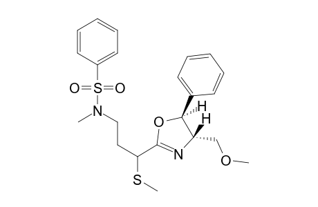 (4S,5S)-2-[1-Methylthio-3-(N-benzenesulfonyl-N-methylamino)propyl]-4-methoxymethyl-5-phenyl-1,3-oxazoline