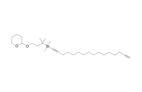 2-{3'-[(Hexadeca-1',15'-diynyl)dimethylsilyl]-3'-methylbutoxy}tetrahydro-2H-pyran