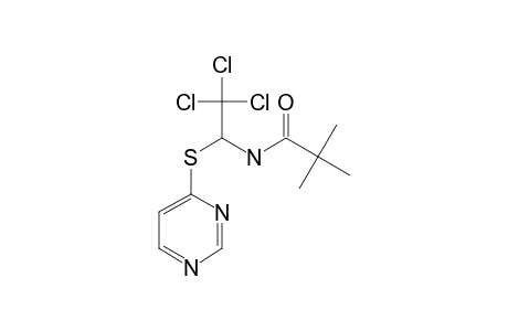 4-(1-PIVALOYLAMINO-2,2,2-TRICHLOROETHYLTHIO)-PYRIMIDINE